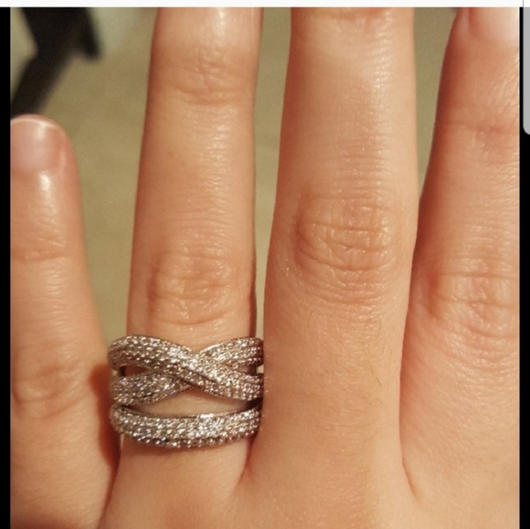 Sterling silver with 14 K white gold over finish - Picture 6 of 6